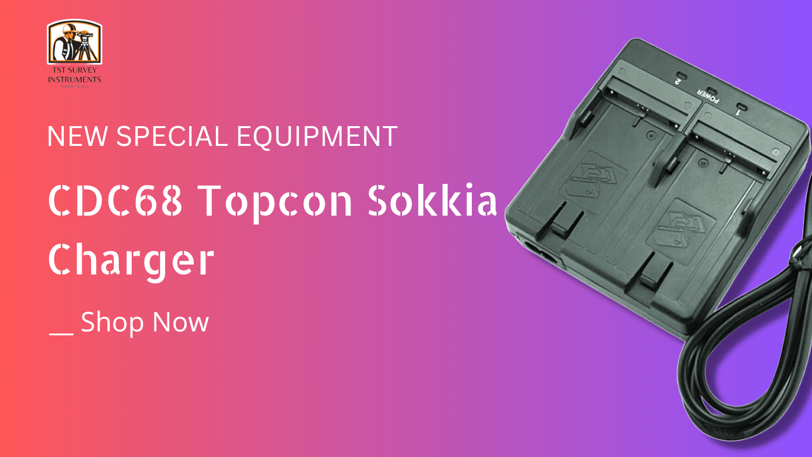 Topcon Sokkia CDC68d Charger