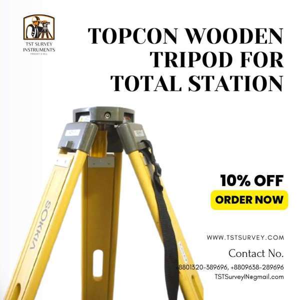 TOPCON Standard Wooden Tripod